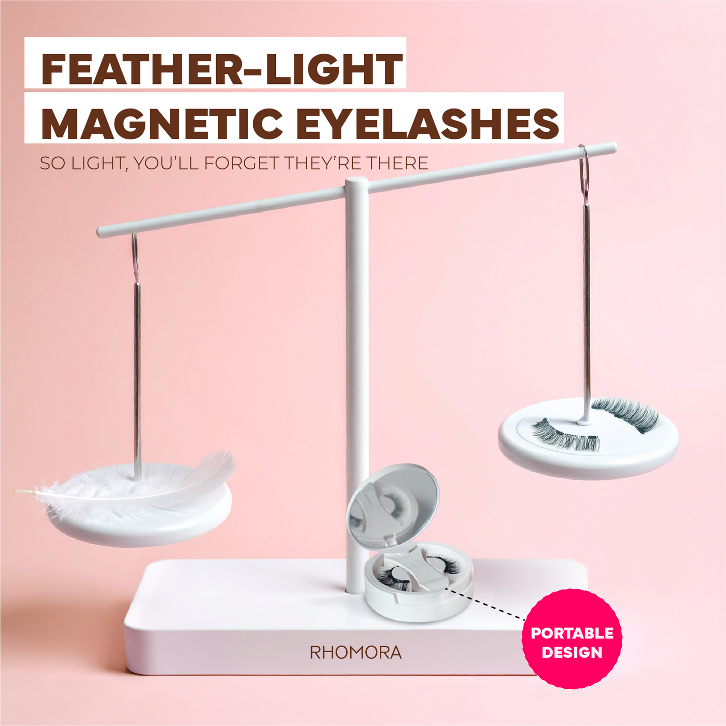 Natural and practical magnetic lashes that require no glue